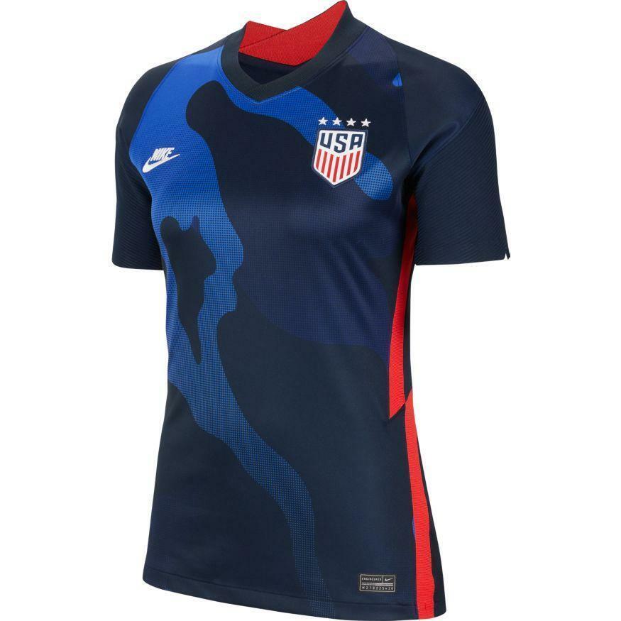 Women`s Nike Usa 4-Star 2020-21 Team Away Soccer Jersey Blue CD0907-475 S