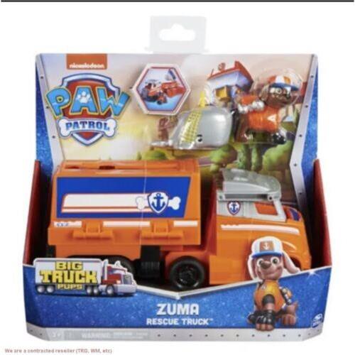 Paw Patrol Big Truck Pup`s Zuma Transforming Toy Trucks with Figure