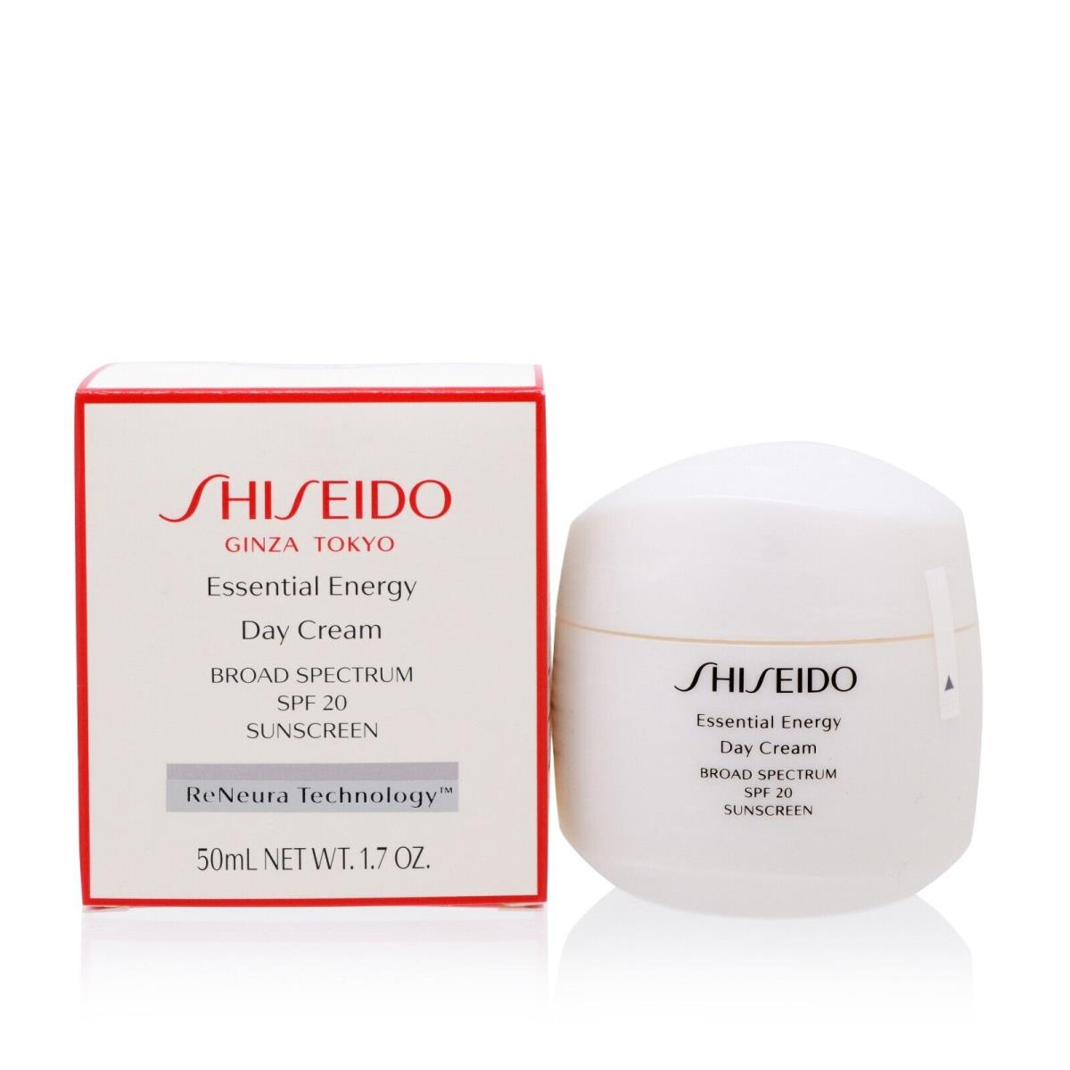 Shiseido/essential Energy Day Cream Spf 20 1.7 OZ 50 ML -new