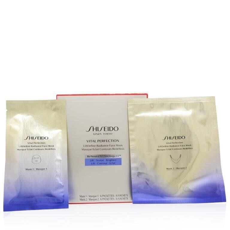 Shiseido Vital Perfection Liftdefine Radiance Face Mask 2 X 6 Sheets