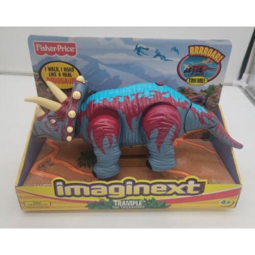 2006 Fisher Price Imaginext Triceratops Dinosaur Motorized Action -new Shelf Wea