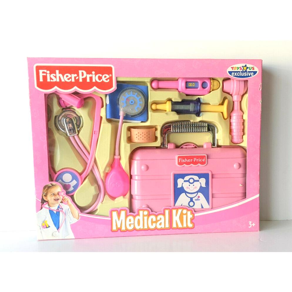 Mattel Fisher Price Medical Kit Set Toys R US Exclusive Pink Vintage Toy