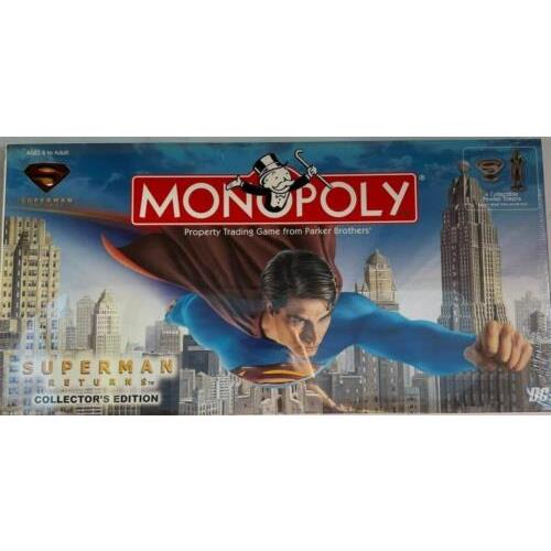 Vintage Monopoly Superman Returns Collector`s Edition 2006 Board Game Hasbro