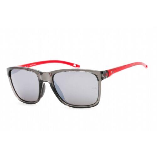 Under Armour Unisex Sunglasses Full Rim Grey Red Plastic Frame UA 7002/S 0268 T4