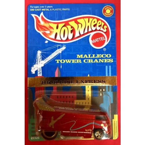 Hot Wheels VW Drag Bus 1998 Malleco Tower Cranes Limited and NM