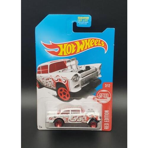 Error Hot Wheels 2015 Red Edition Target Exclusive `55 Chevy Bel Air Gasser