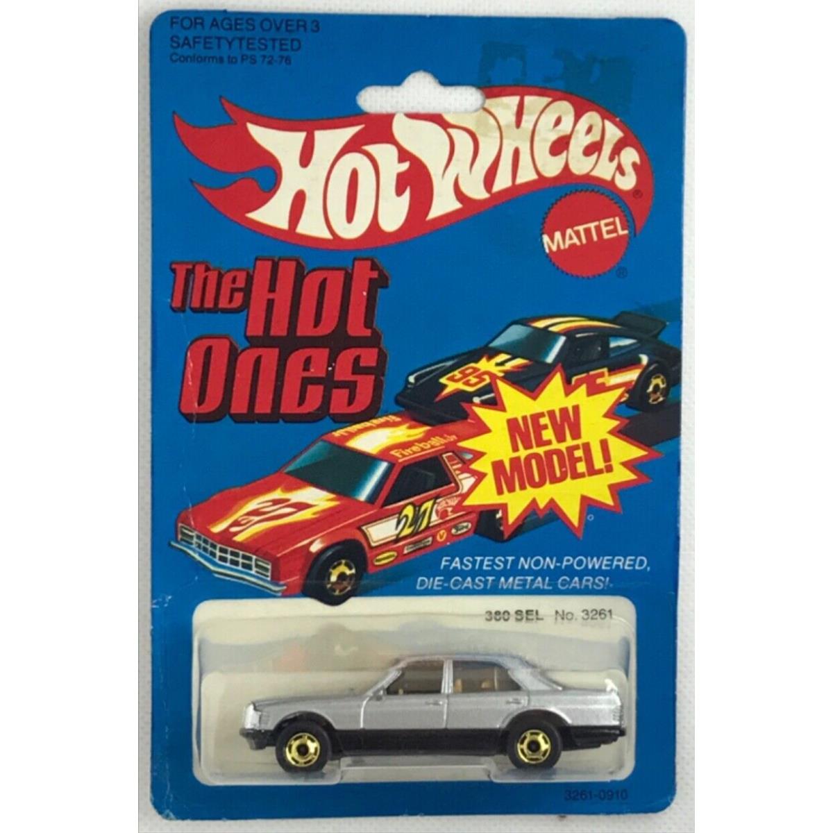 1982 Hot Wheels The Hot Ones Mercedes Metal Flake Silver 380 Sel Gho Wheels 3261