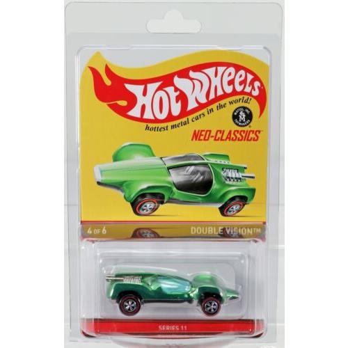 Hot Wheels Double Vision Neo Classics Series 11 X0535 Nrfp 2011 Green 1:64