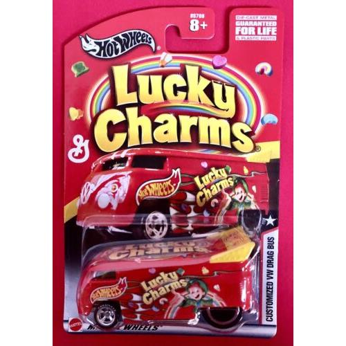 Hot Wheels Lucky Charms - VW Drag Bus - 1:64 Diecast w/ Real Riders Protector
