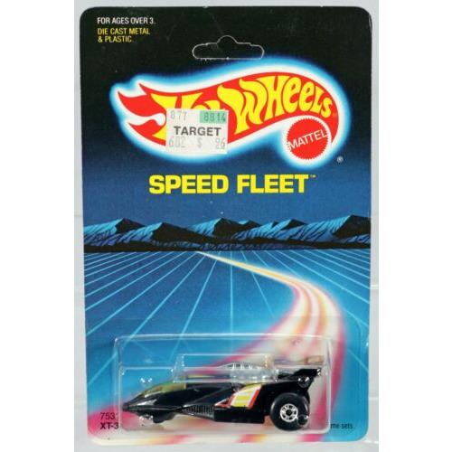 Hot Wheels XT-3 Speed Fleet Series 7531 Nrfp 1986 Black 1:64 Vintage