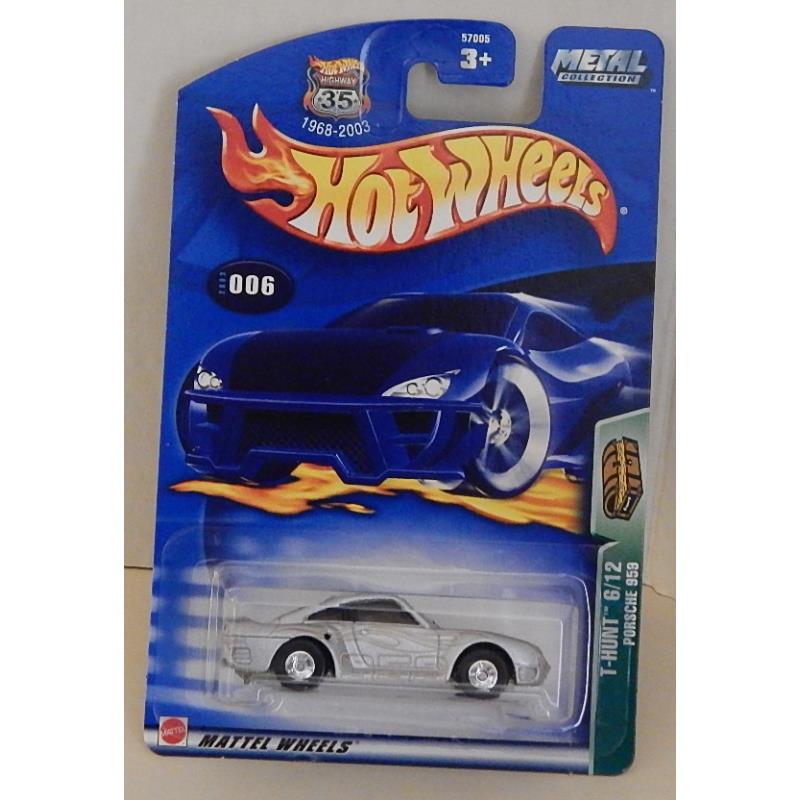 Porsche 959 High Tech Sports Car Real Riders Hot Wheels 2003 Treasure Hunt