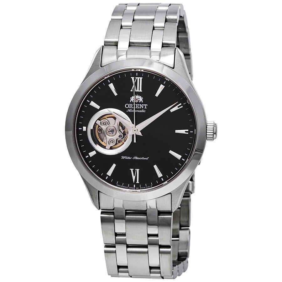 Orient Open Heart Automatic Black Dial Men`s Watch FAG03001B0