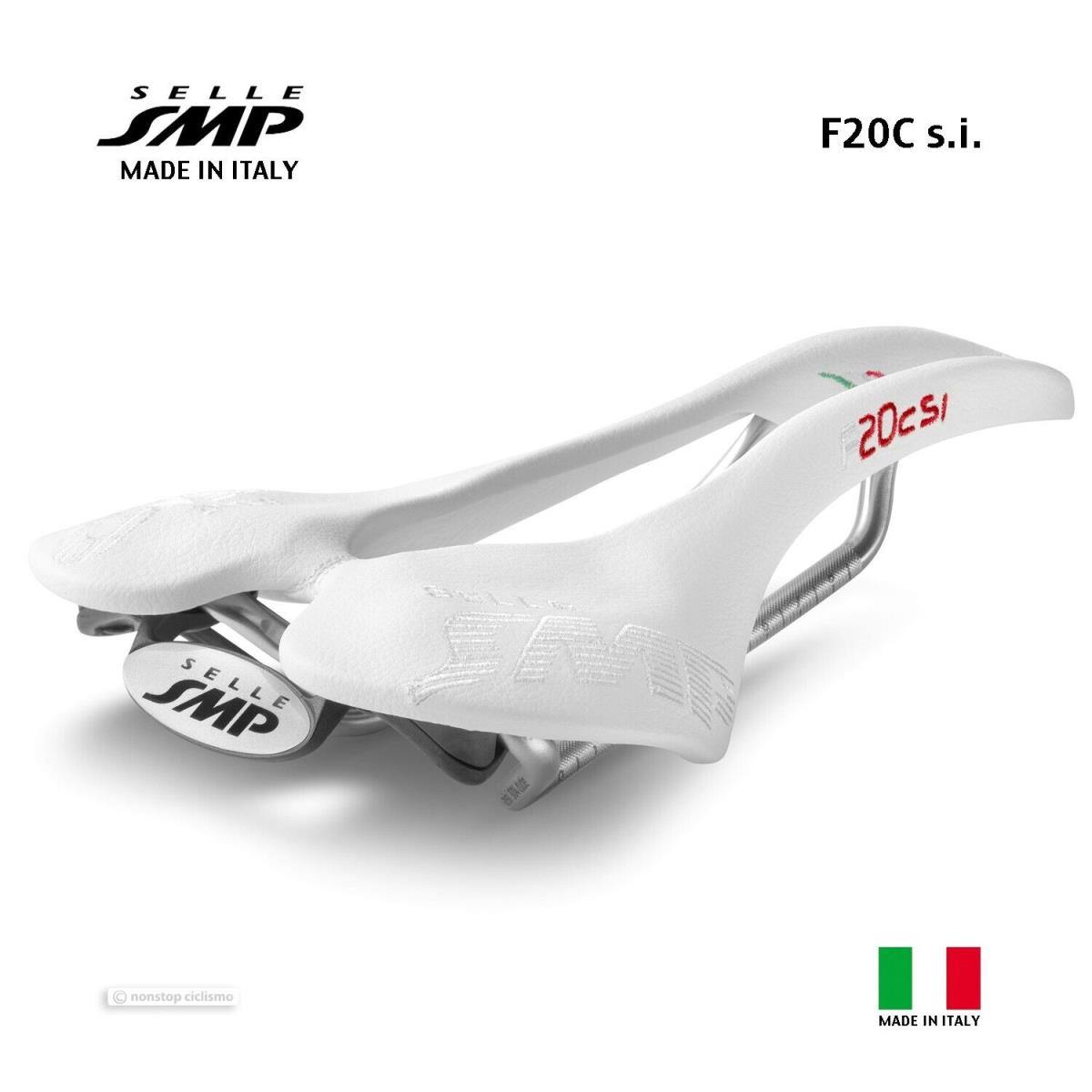 Selle Smp F20Csi Saddle : White - Made IN Italy