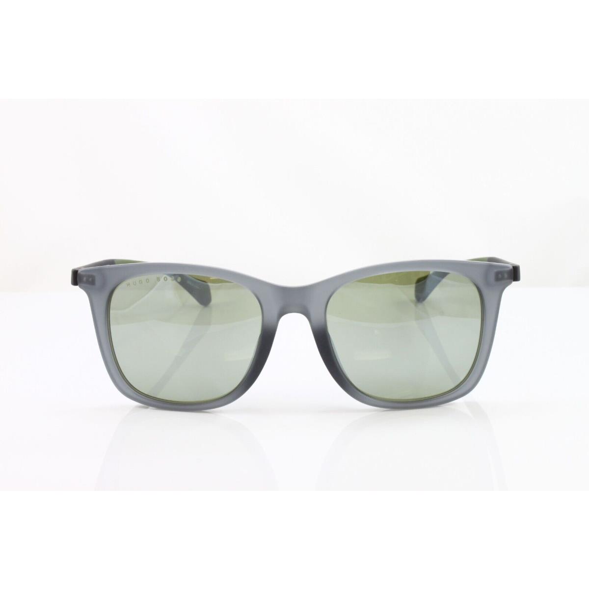 Boss Hugo Boss Sunglasses Men`s Square 1100FS Fll Matte Blue 54mm Silver Lens