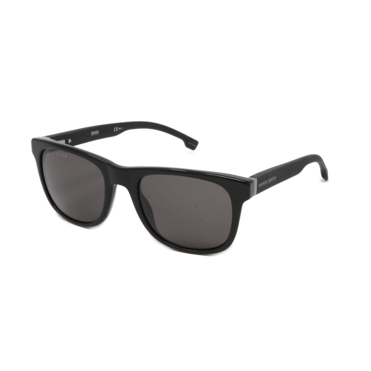 Boss Hugo Boss Sunglasses Men`s Square 1039S 807 Black 53mm Grey Lens - Black Frame, Gray Lens