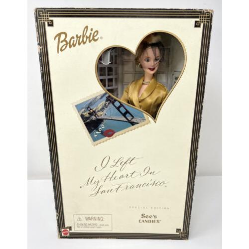 Barbie I Left My Heart in San Francisco See`s Candies Special Edition 2001 Read