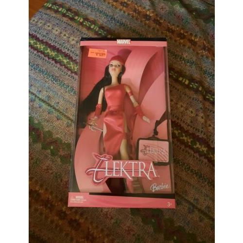 One Loose Sai Rare Mattel Elektra Marvel Comics Barbie Doll Box Nip