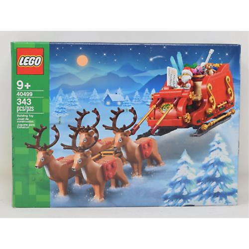 Lego Seasonal Santa`s Sleigh Seld Christmas Reindeer Set 40499