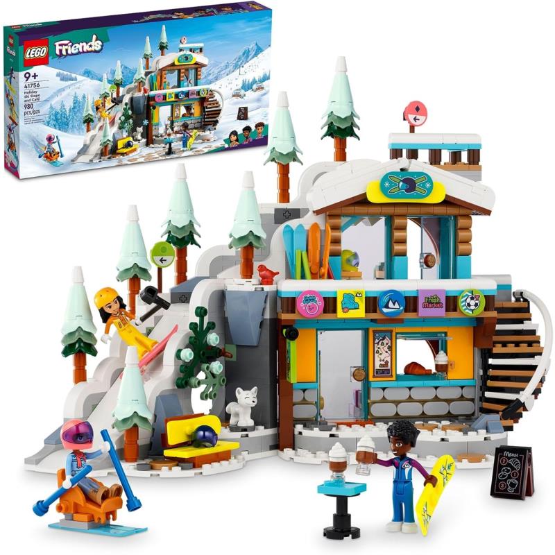 Lego Friends Holiday Ski Slope and Caf 41756 Building Toy Set 980 Pieces