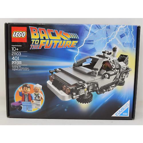 Lego Back To The Future Bttf Delorean Car Set Doc Brown Marty Mcfly 21103