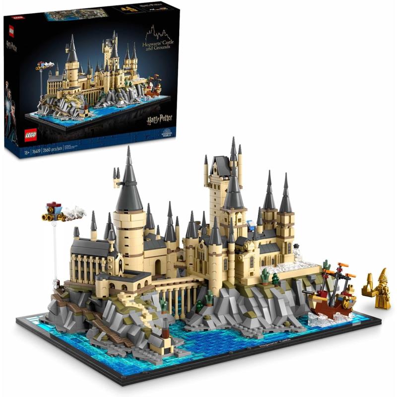Lego Harry Potter Hogwarts Castle and Grounds 76419 Building Toy Set 2660 Pieces