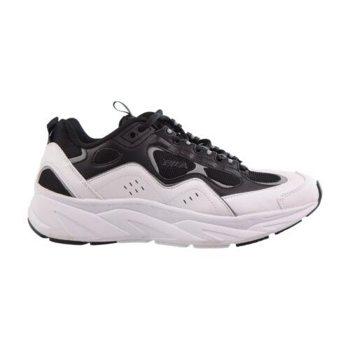 Fila Trigate Men`s Shoes Black-white-metallic Silver 1RM01285-003 - Black-White-Metallic Silver