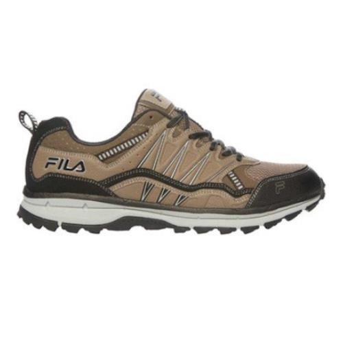 Fila Mens Size 12 Dark Brown Evergrand Trail Running Shoes N1636