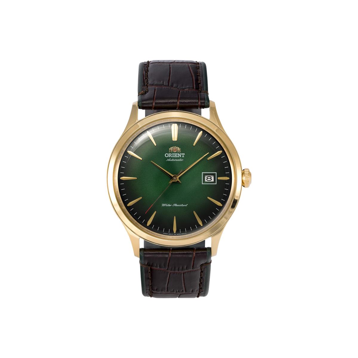 Orient Bambino Version 4 Automatic Dress Watch 42mm Green FAC08002F0