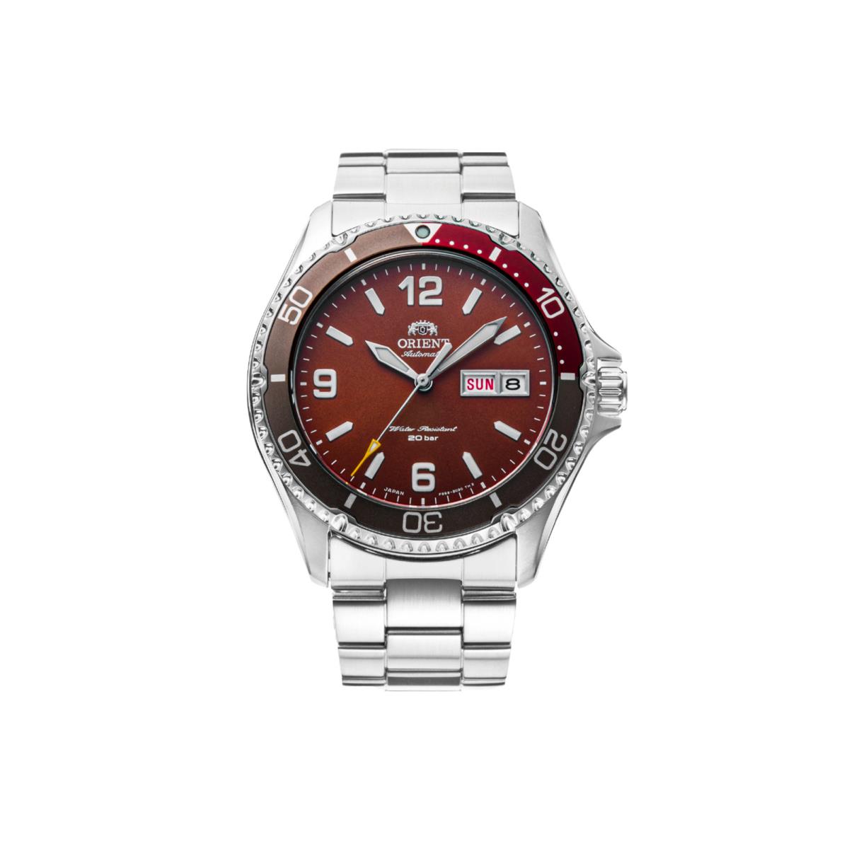 Orient Mako-3 Japanese Automatic 200m Diver Watch with Sapphire Crystal Red - RA-AA0820R19B
