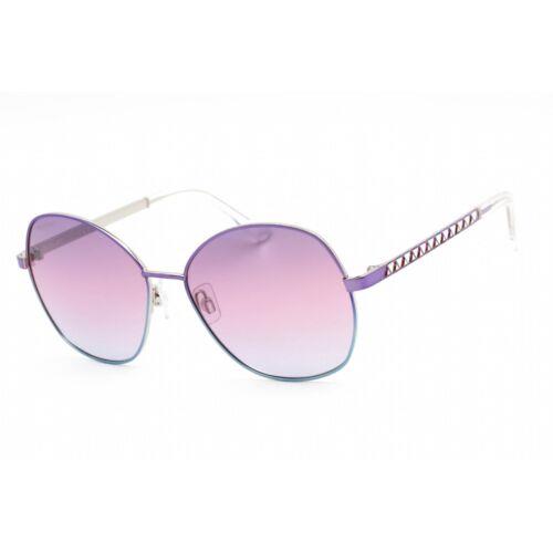 Swarovski Men`s Sunglasses Full Rim Violet Metal Butterfly Frame SK0368 83Z
