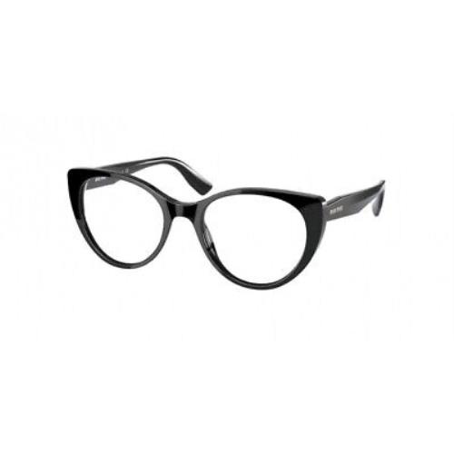 Miu Miu MU06TV-1AB1O1-50 Black Eyeglasses
