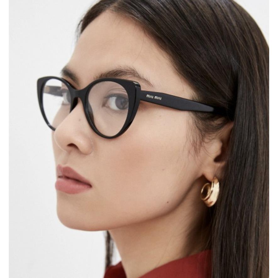 Miu Miu MU06TV-1AB1O1-50 Black Eyeglasses