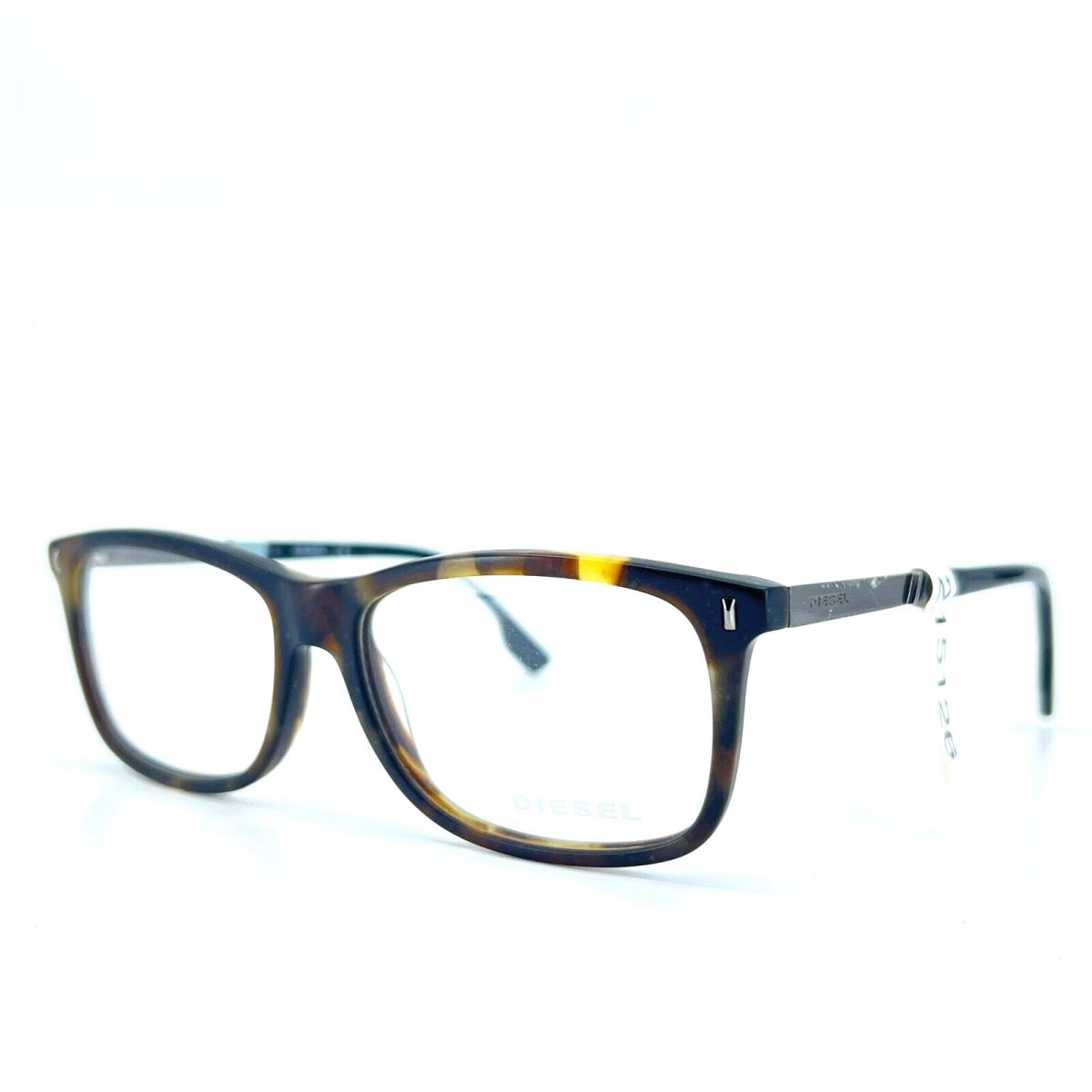 Diesel DL5199 COL.005 Tortoise Square Full Rim Eyeglasses Frames 53 15 145 mm