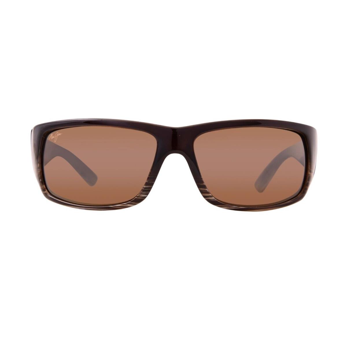 Maui Jim World Cup H266-01 Chocolate Stripe Fade Frame Sunglasses