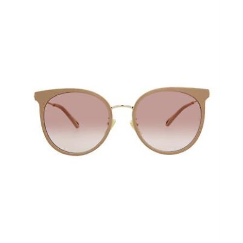 Chloé Chlo Cat Eye Sunglasses Gold Orange Luxury Eyewear Made In Italy Bio
