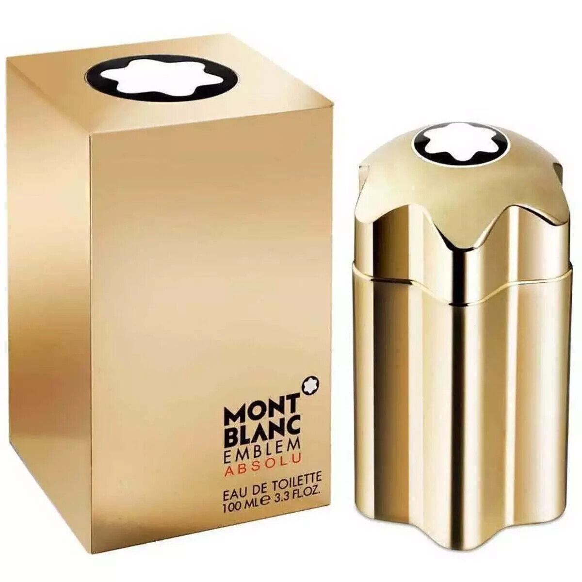 Montblanc Emblem Absolu by Mont Blanc Men Cologne For Him Edt 3.3 / 3.4 oz