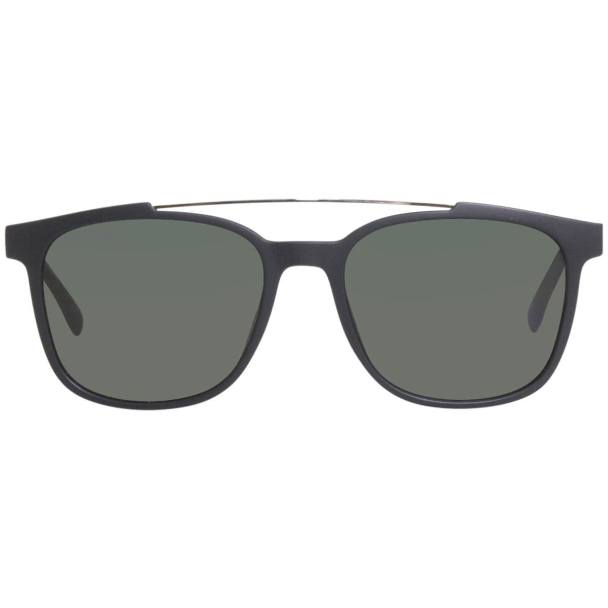 Lacoste L923S 001 Sunglasses Men`s Matte Black/green Lenses Square 54mm