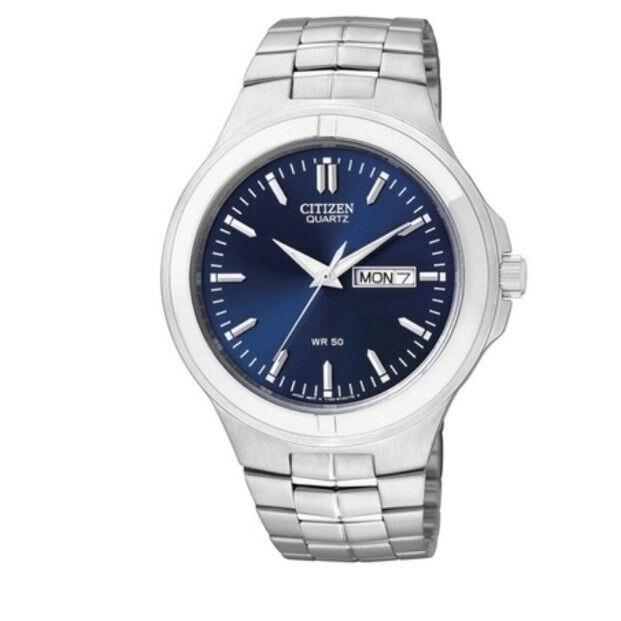 Citizen Mens BF0590-53L Quartz Stainless Steel Blue Dial Wrist Watch