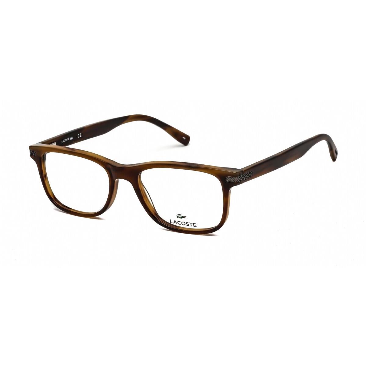 Lacoste L2841-210 Striped Brown Eyeglasses