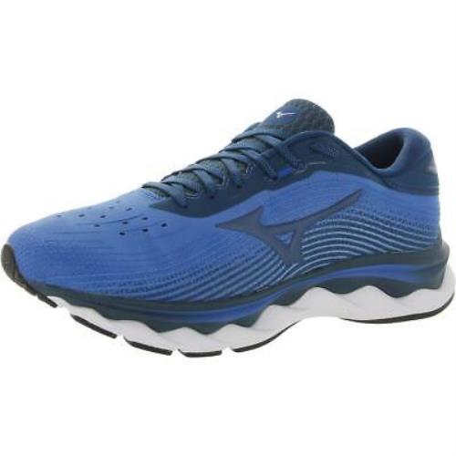 Mizuno Mens Wave Sky 5 Blue Running Shoes Sneakers 11.5 Medium D Bhfo 3175 - Blue/Dark Green/Blue