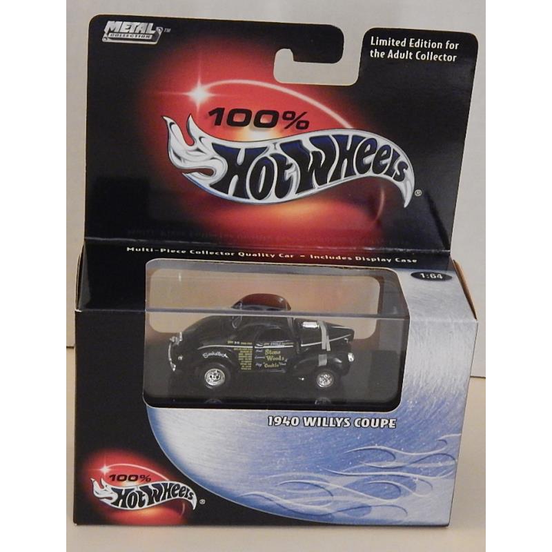 1940 Willys Coupe Gasser Street Rod Hot Wheels Adult Collectibles Black Box