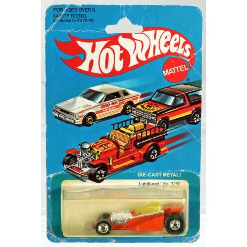 Hot Wheels Vintage Land Lord 3260 Never Removed From Pack 1982 Orange 1:64