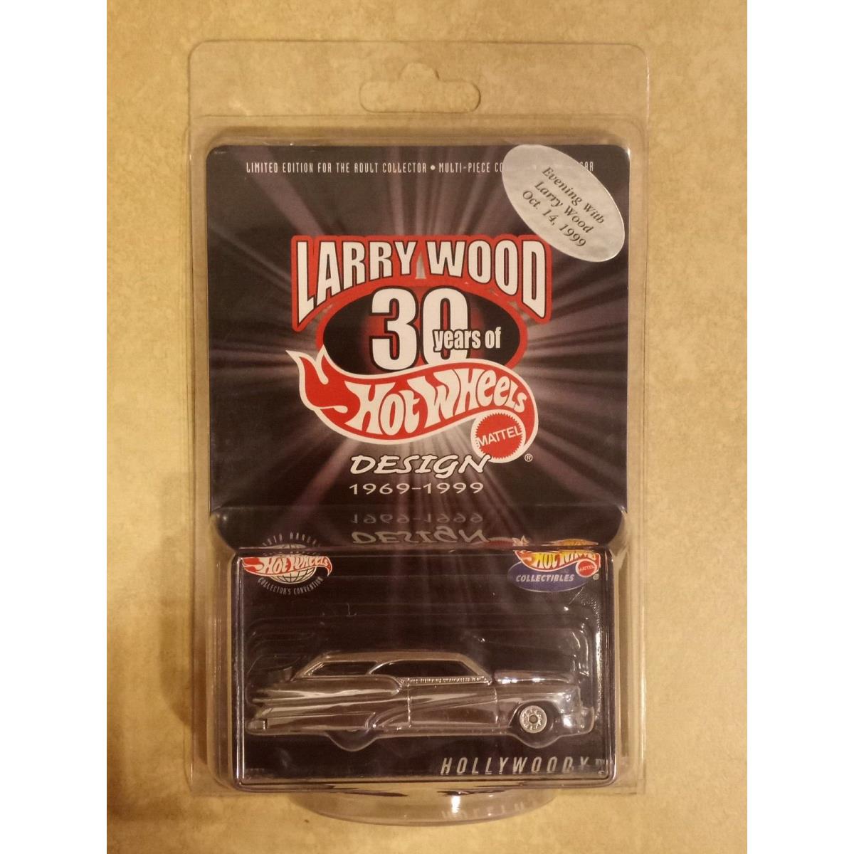 Hot Wheels Hollywoody Larry Wood 30 Years of Design 1999 Convention Dinner Car