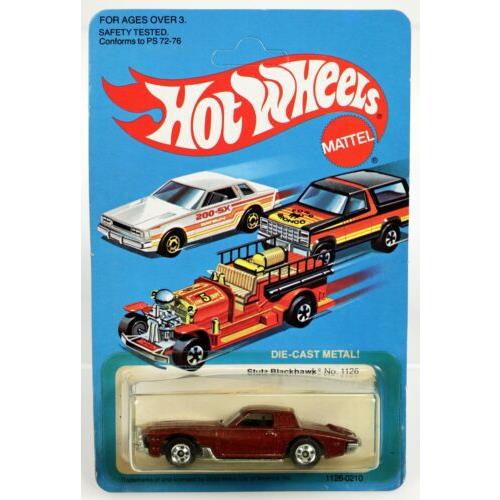 Hot Wheels Vintage Stutz Blackhawk 1126 Never Removed From Pack 1982 Brown 1:64