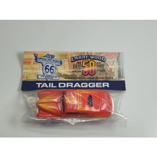 2019 Hot Wheels 33rd Convention Larry Wood Dinner Car Tail Dragger Orange