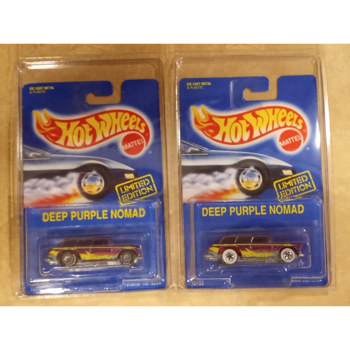 Hot Wheels Vintage 1991/1992 Deep Purple Nomad Limited Edition Both Versions
