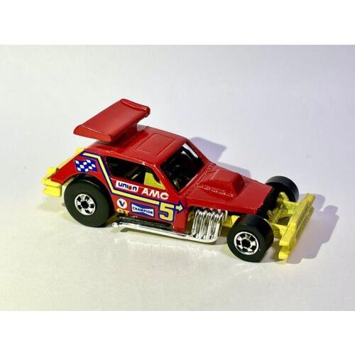 1982 Hot Wheels Mainline Amc Greased Gremlin Red 1/64 Blister Pulled