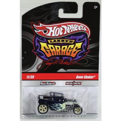 Hot Wheels Bone Shaker Chase Larry`s Garage Series R3774 Nrfp 2009 Blue 1:64