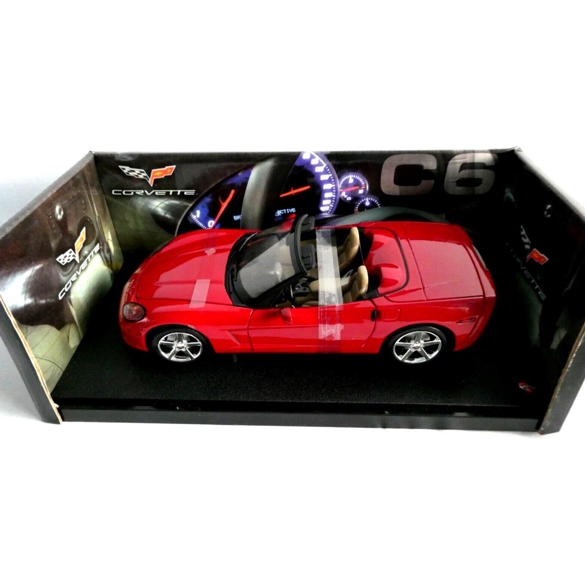 Hot Wheels 1/18 Red 2003 Chevy Corvette C6 Convertible