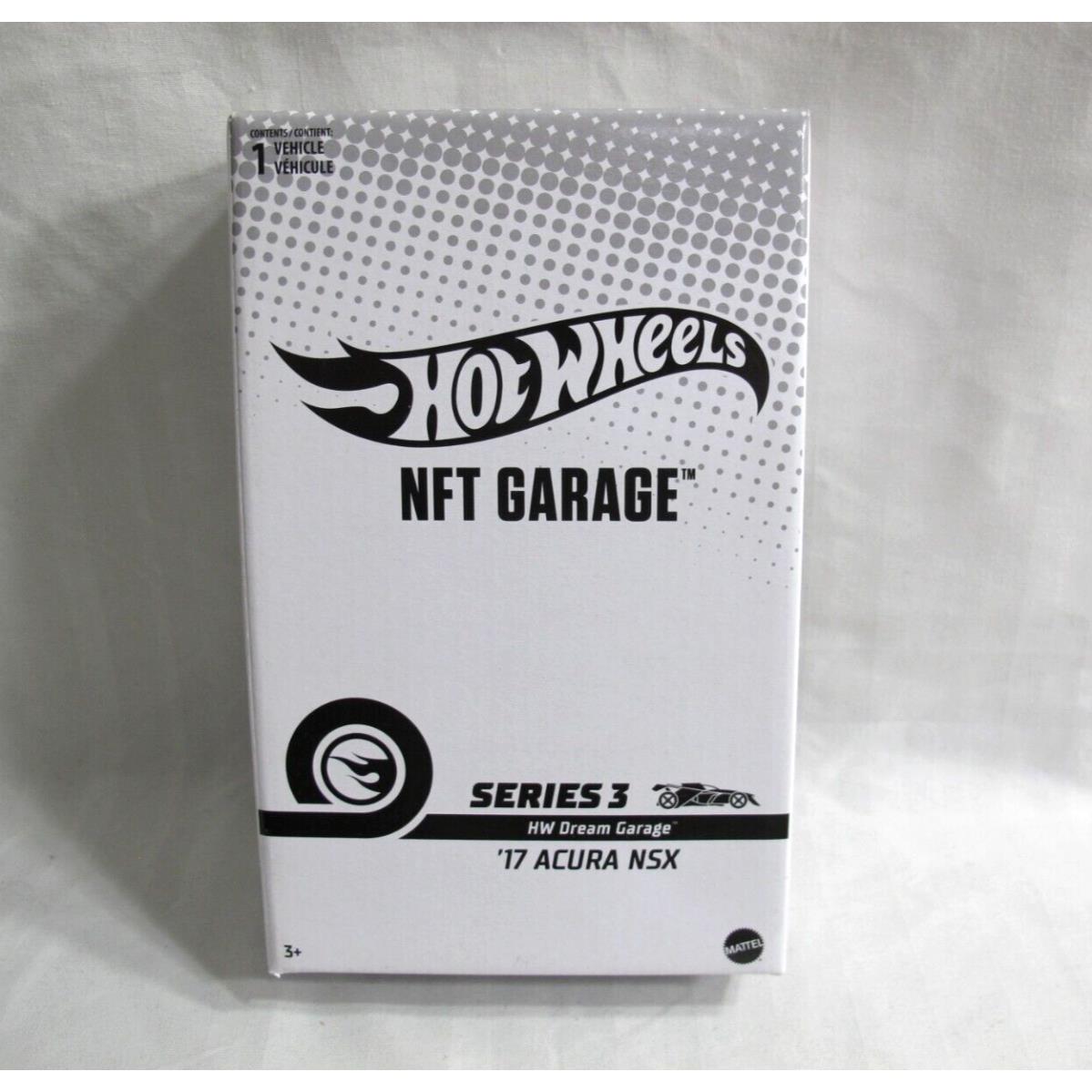 Hot Wheels Nfth Garage Series 3 - `17 Acura Nsx